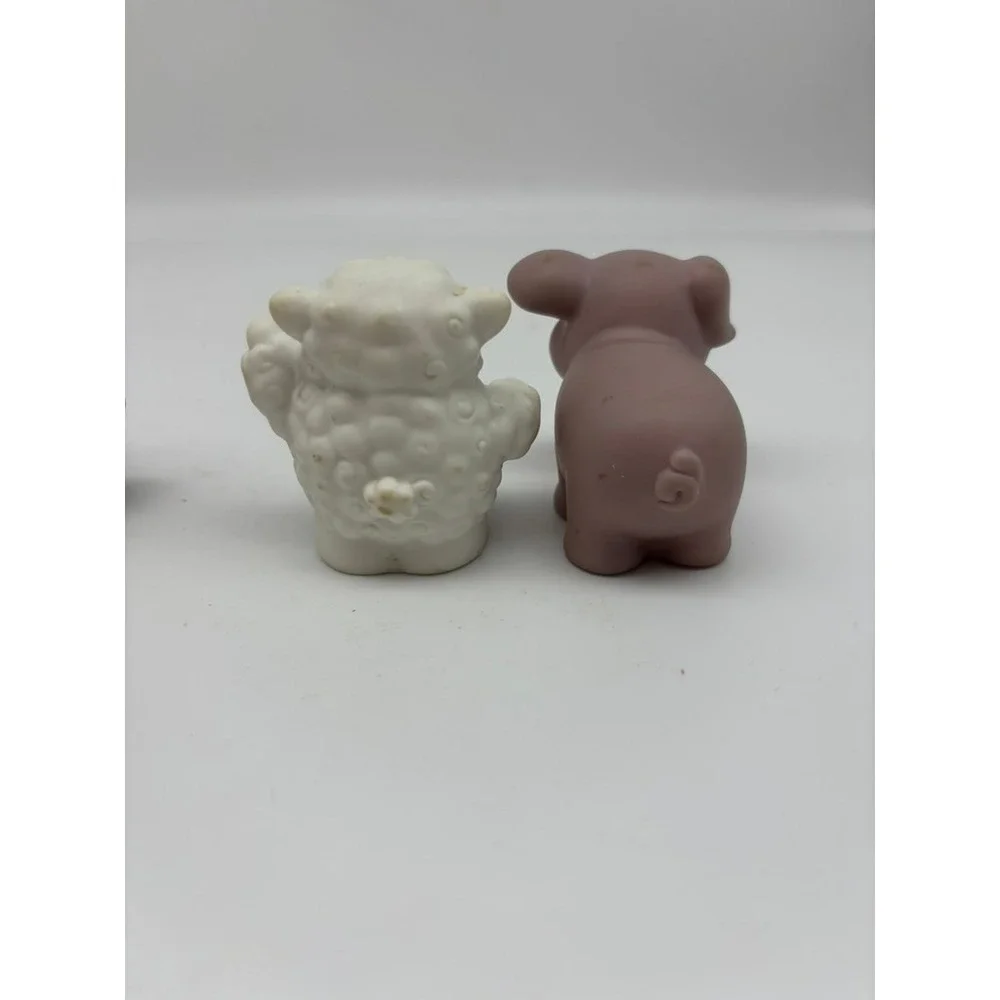 John Deer Toy Figures Farm Animal Lot 4pc Horse Sheep Pig Lamb